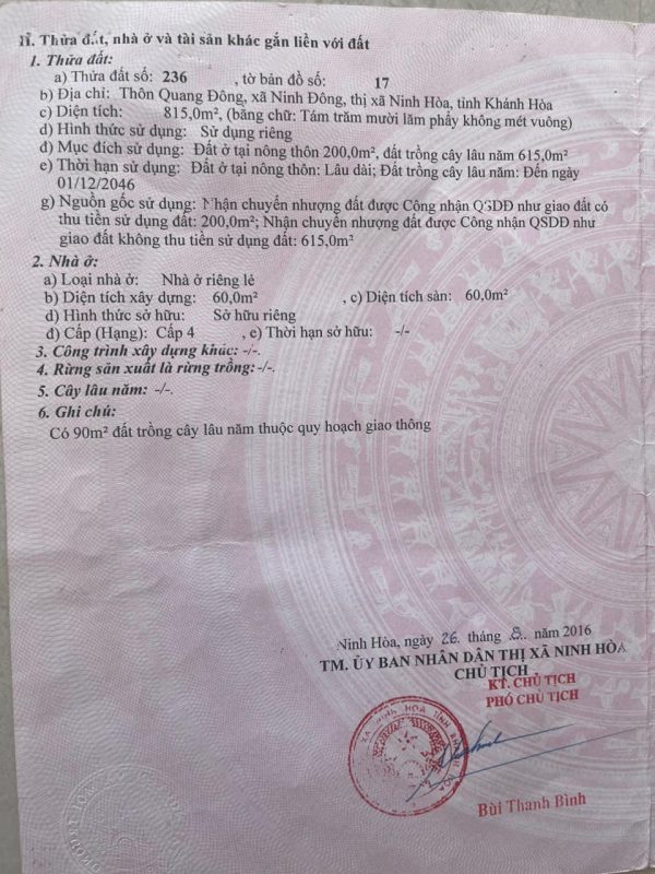 Bán Nhà Đất Ninh Hòa